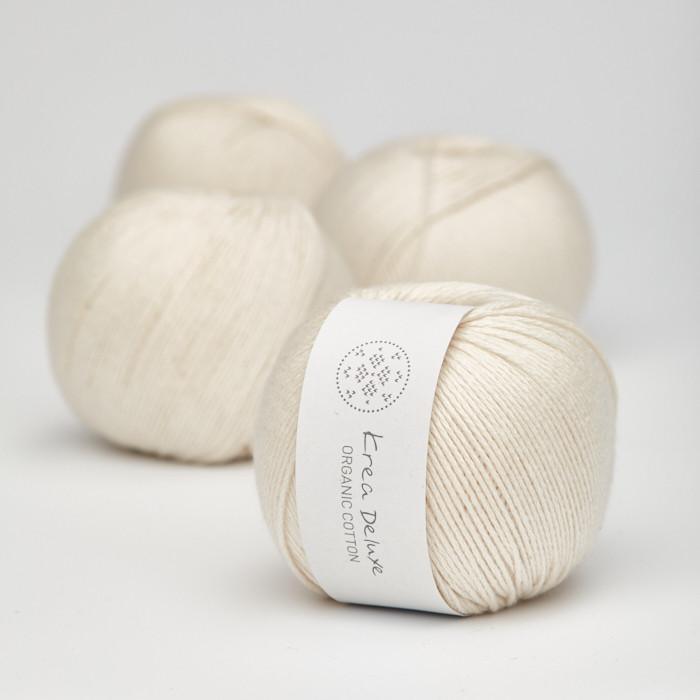 Krea Deluxe Krea Deluxe Organic Cotton -  - 4ply Knitting Yarn